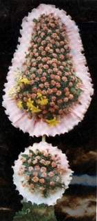 Ankara çiçek siparişi sitemizin görsel ürünü  çift katlı düğün nikah açılış çiçekleri
